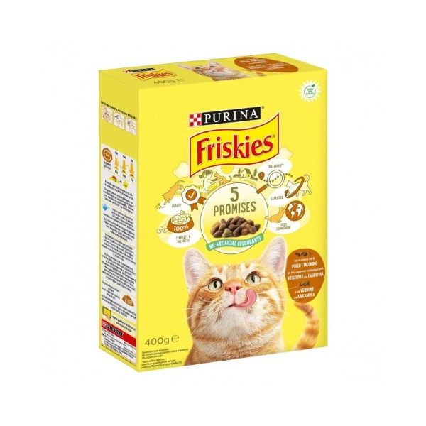 FRISKIES DRY CAT 400G CHICKEN & TURKEY