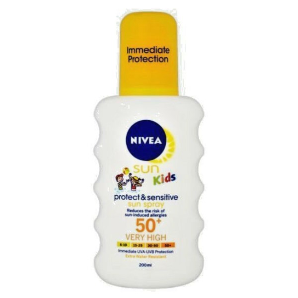 NIVEA SUN SPRAY 200ML SPF50 SENSITIVE