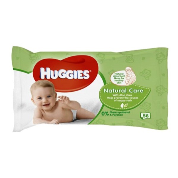 HUGGIES WIPES NATURAL CARE X56