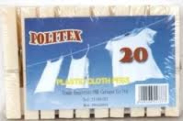POLITEX PLASTIC PEGS X20