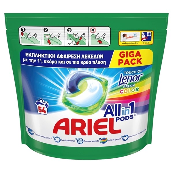 ARIEL PODS X54 COLOUR+LENOR TOUCH